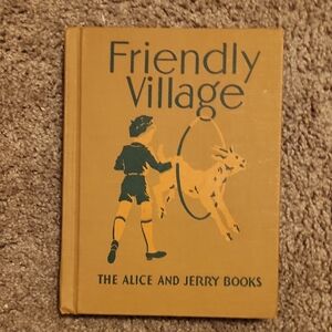 Friendly Village Book with Green and Yellow Cover